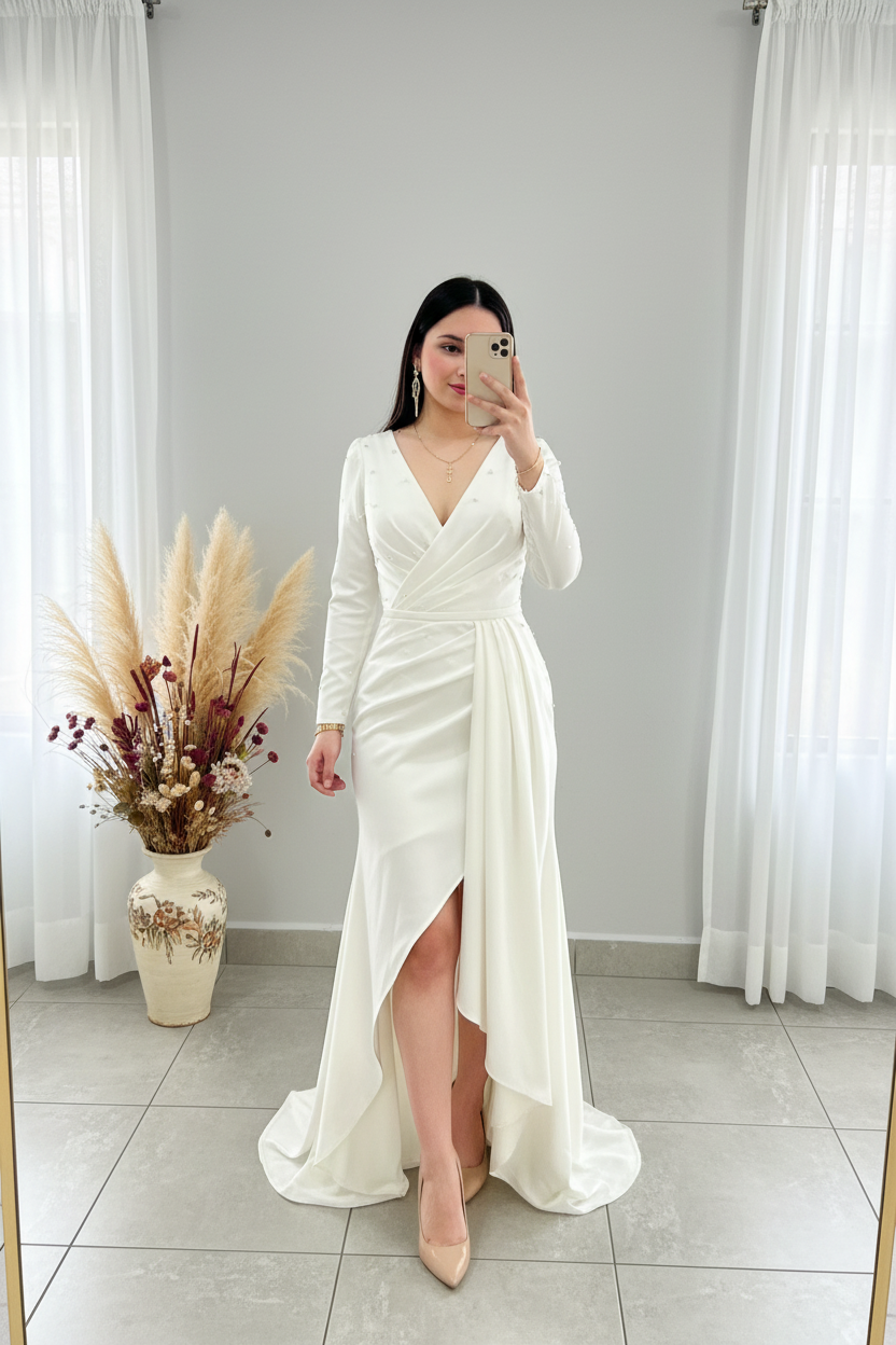 Vestido Blanco Nupcial cod.V259