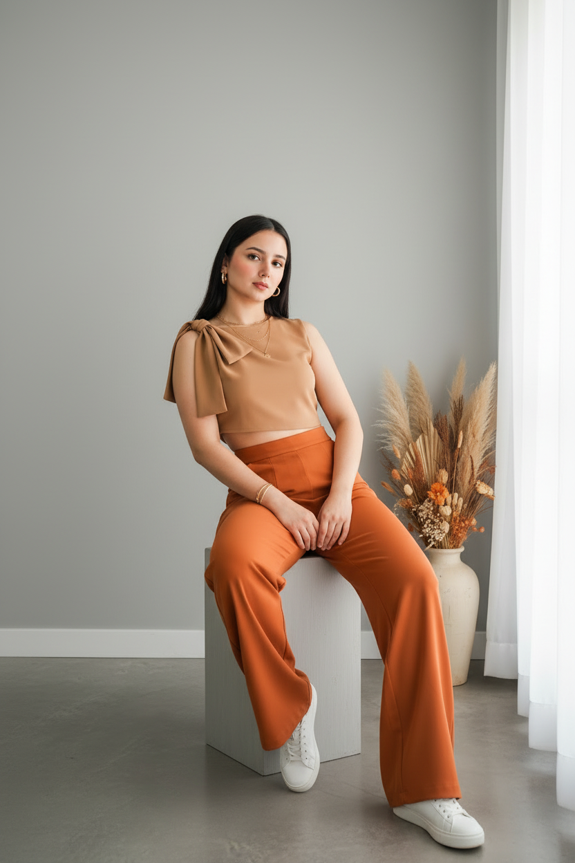 Outfits pantalón más blussita cod.136