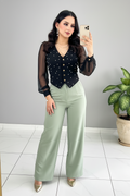 Conjunto Perle Noir & Sage cod.564