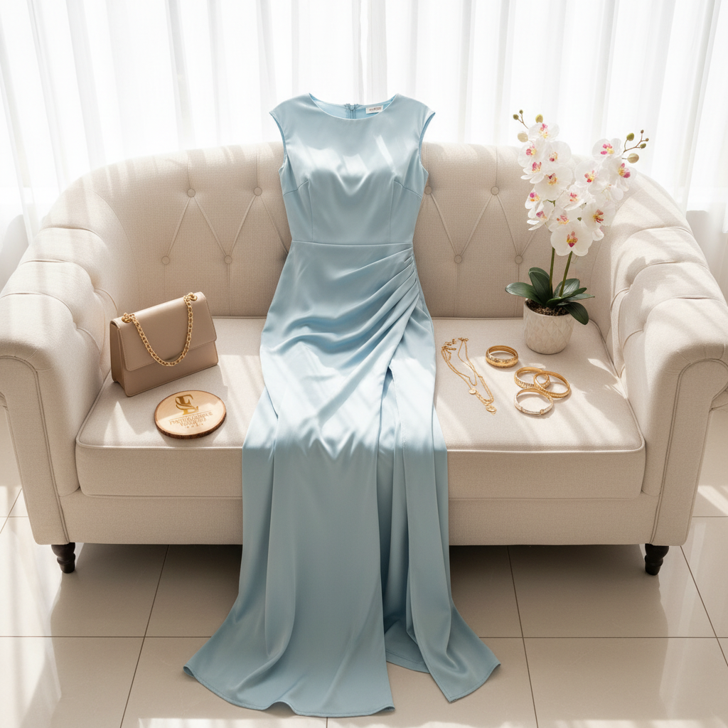 Vestido elegante en ceda cod.249