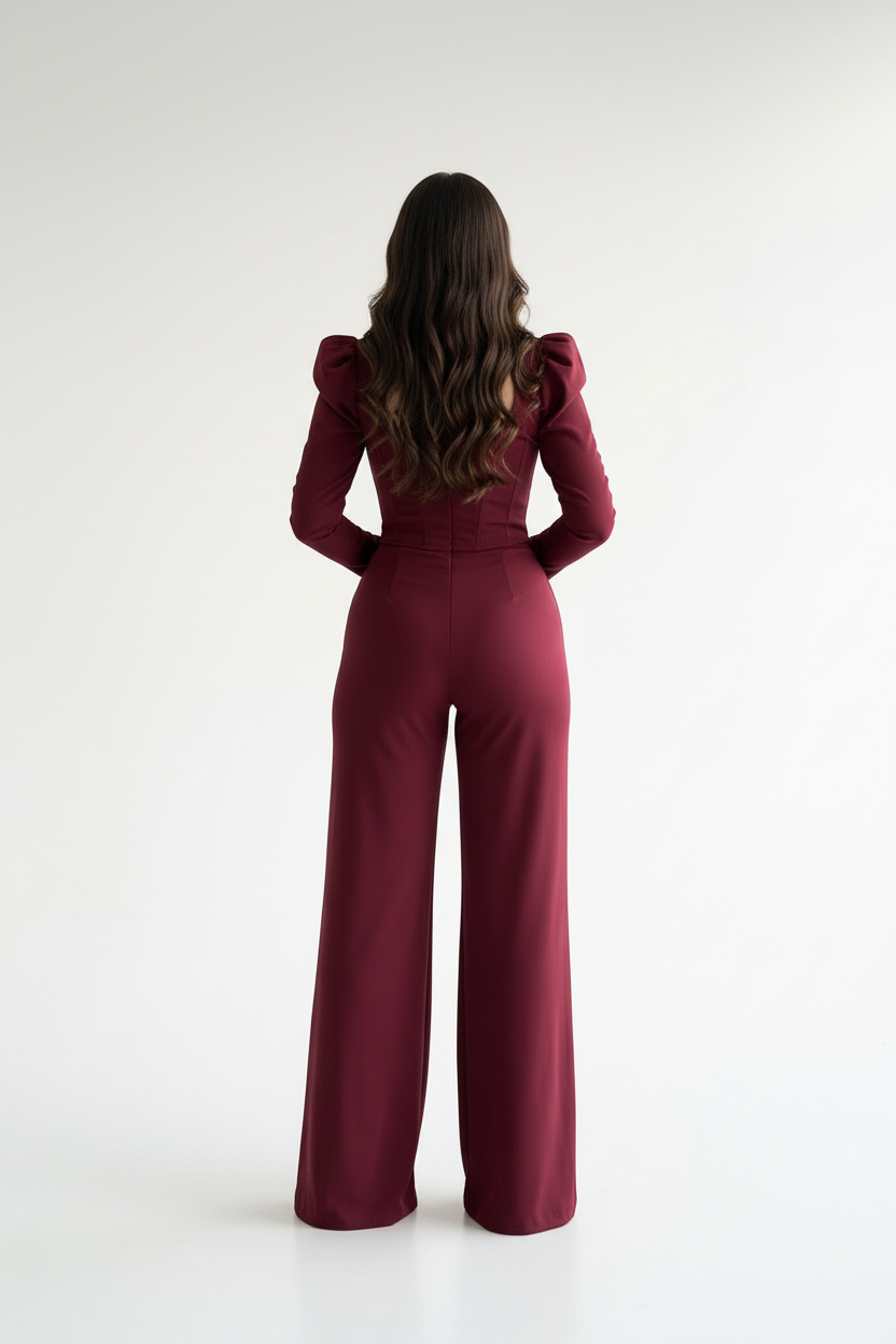Conjunto Elegante Borgoña cod.326