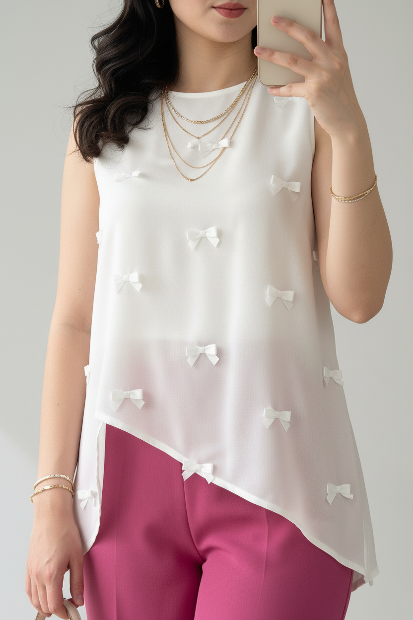 Hermosa blusa estilo coquette cod.181