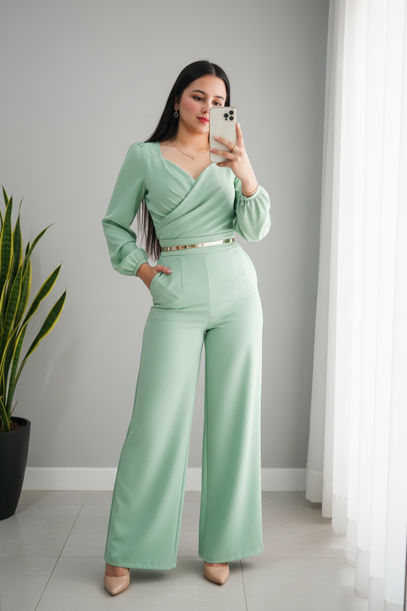 Conjunto Mint Wrap Monocromático cod.701