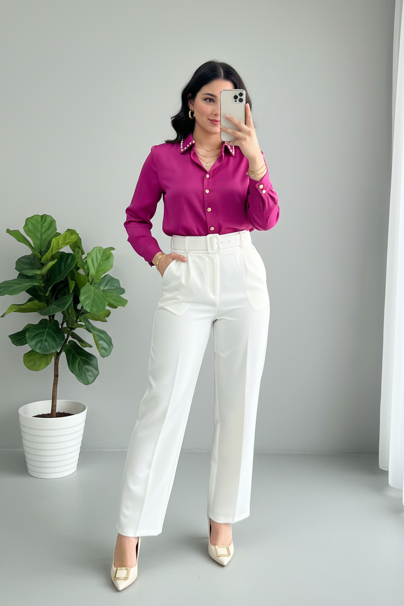 Hermosa blusa formal cod.145