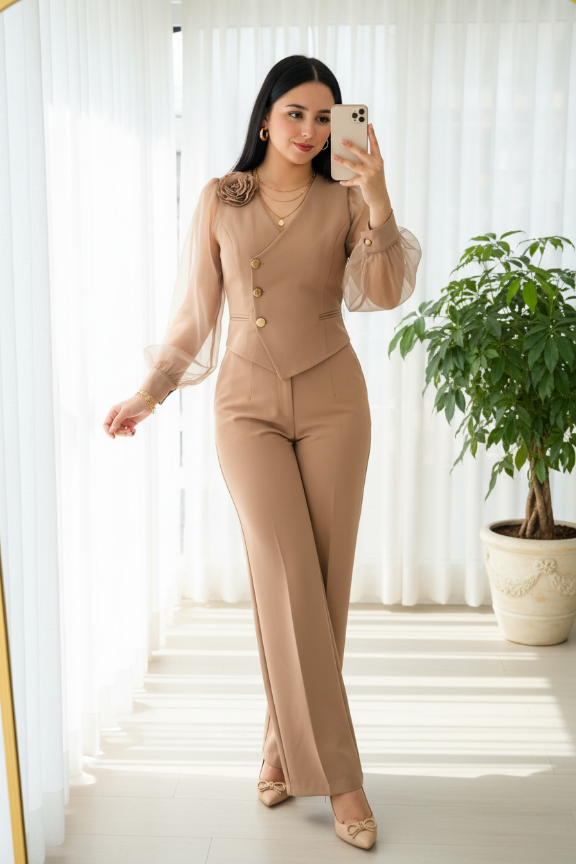 Conjunto Camel Blazer cod.748