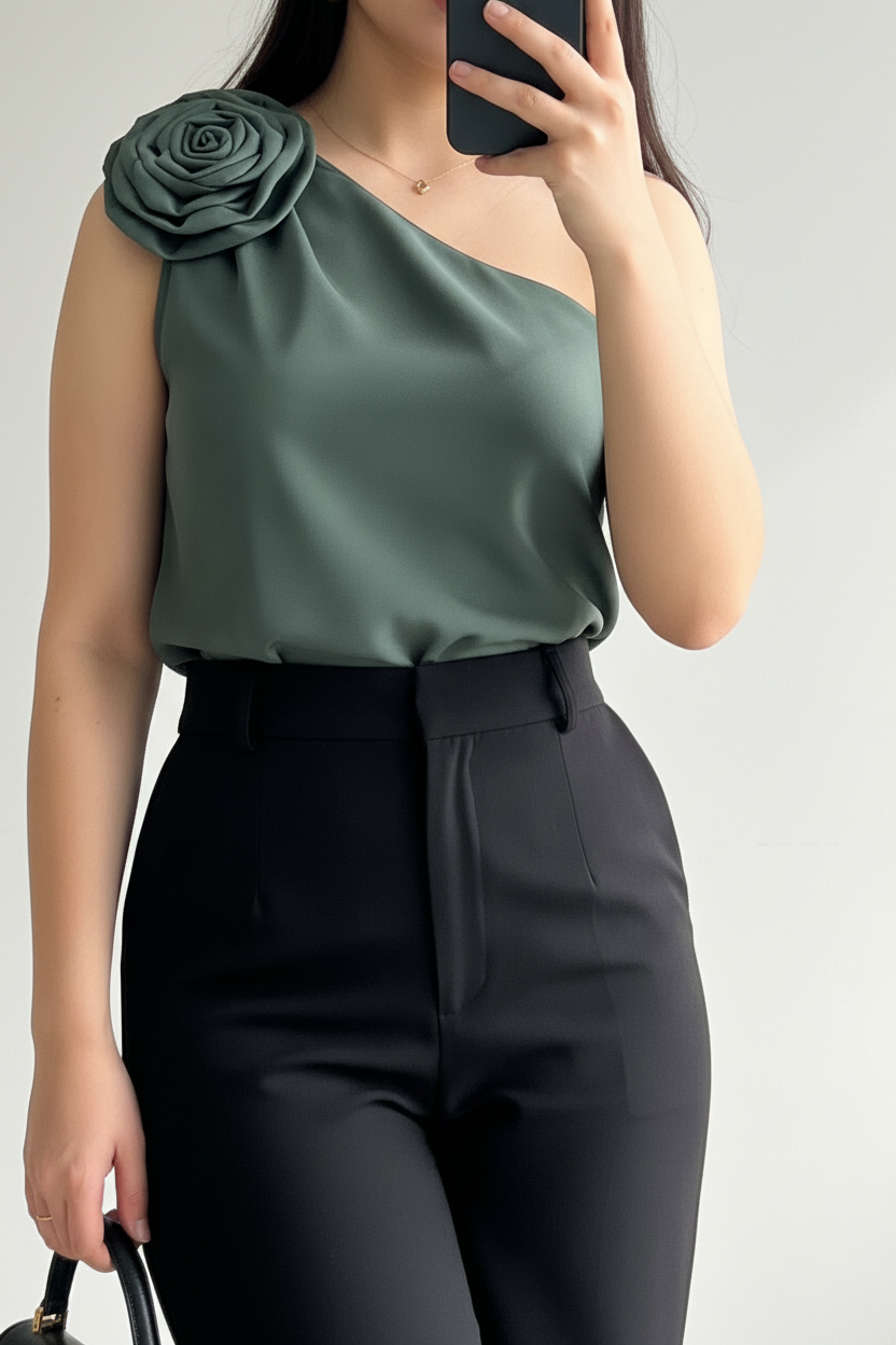 Outfits pantalón sastre formal más blusita cod.224