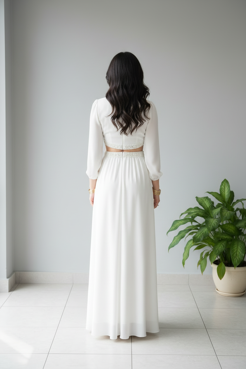 Vestido largo elegante cod.264