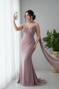 Vestido Rosa Mauve Sirena cod.994