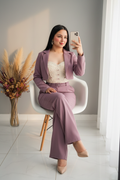 Conjunto Mauve Blazer & Corset cod.C221