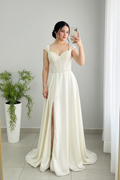 Vestido Blanco · Corset de Perlas cod.V257