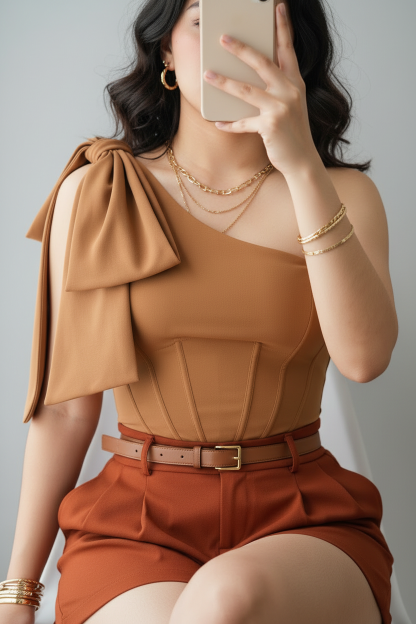 Outfits blusita más short cod.131