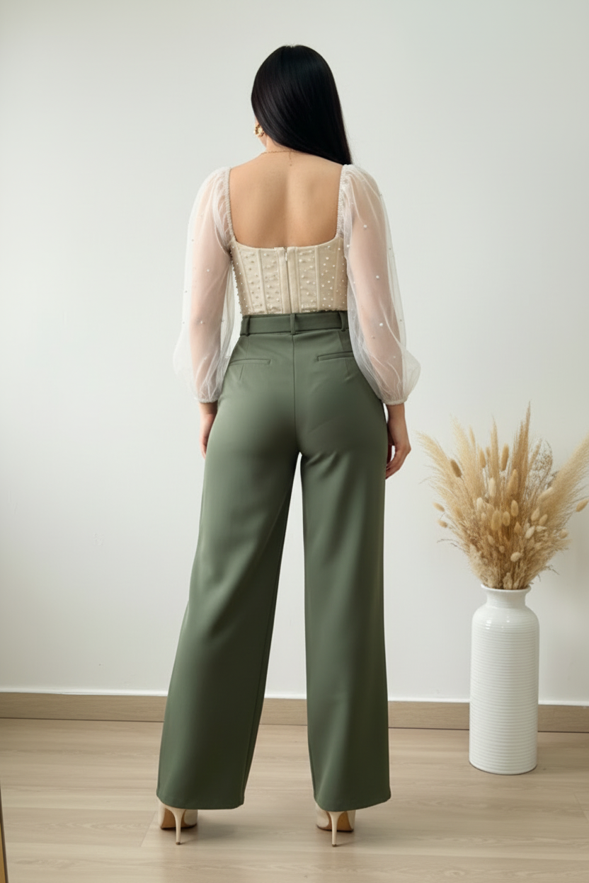 Pantalón elegante y formal en color en tendencia cod.11146