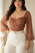 Blusa, corset cod.11157