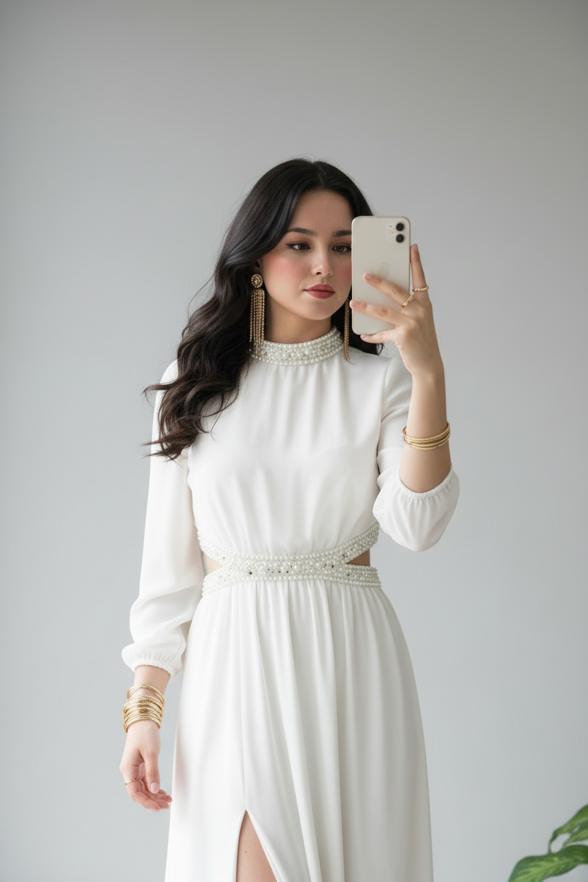 Vestido largo elegante cod.264