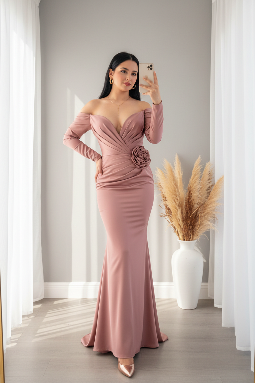 Vestido Sirena Rosa cod.00182