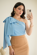 Blusa exclusiva corte asimétrico cod.11170