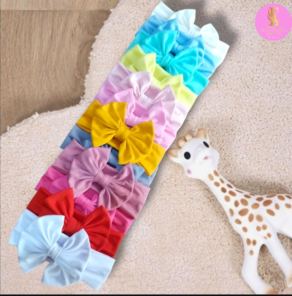 Set de 12 Cintillos de Doble Lacito para Niñas - Colección Premium Valentina