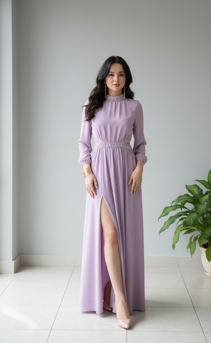 Vestido largo elegante cod.264