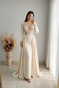 Vestido Champagne · Bordado Couture cod.V256
