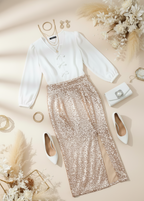 Falda de lentejuelas cod.1040
