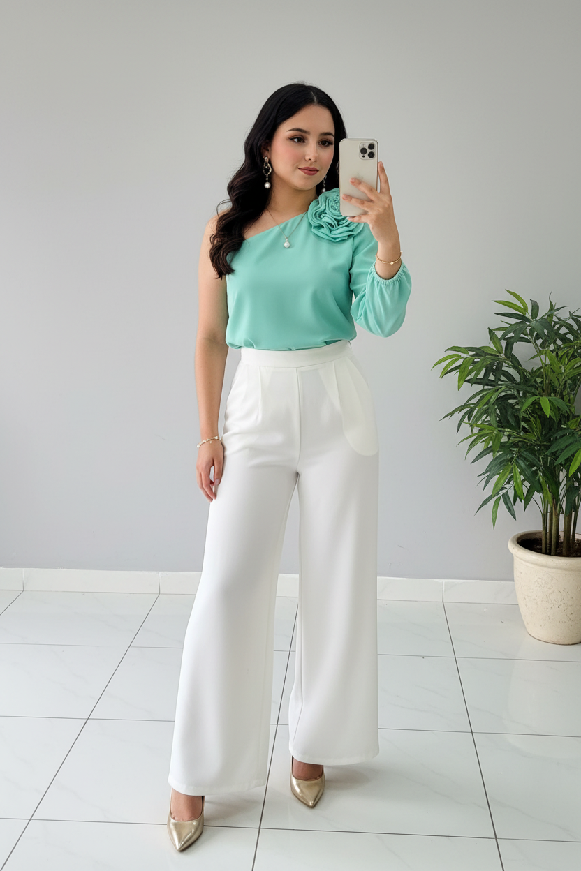 Conjunto Mint Rose & White cod.588