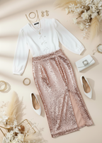 Falda de lentejuelas cod.1040