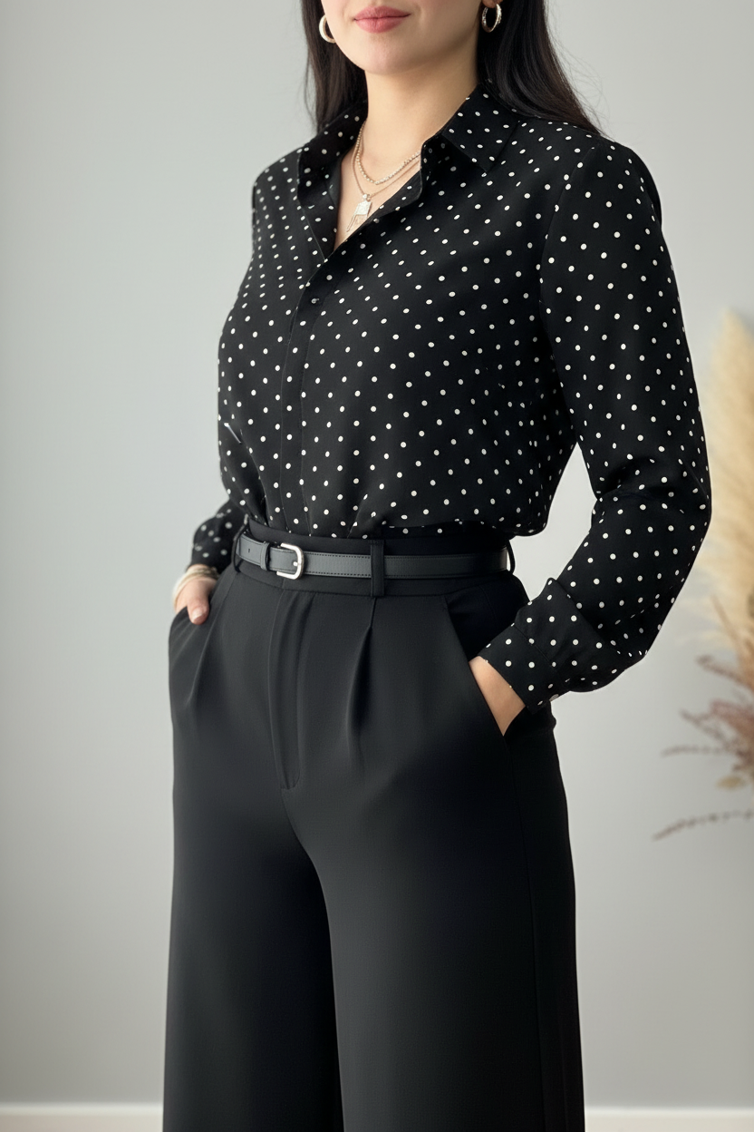 Blusa estampado de lunares cod.143