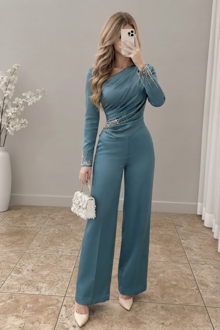 Conjunto azul petróleo cod. CJ011