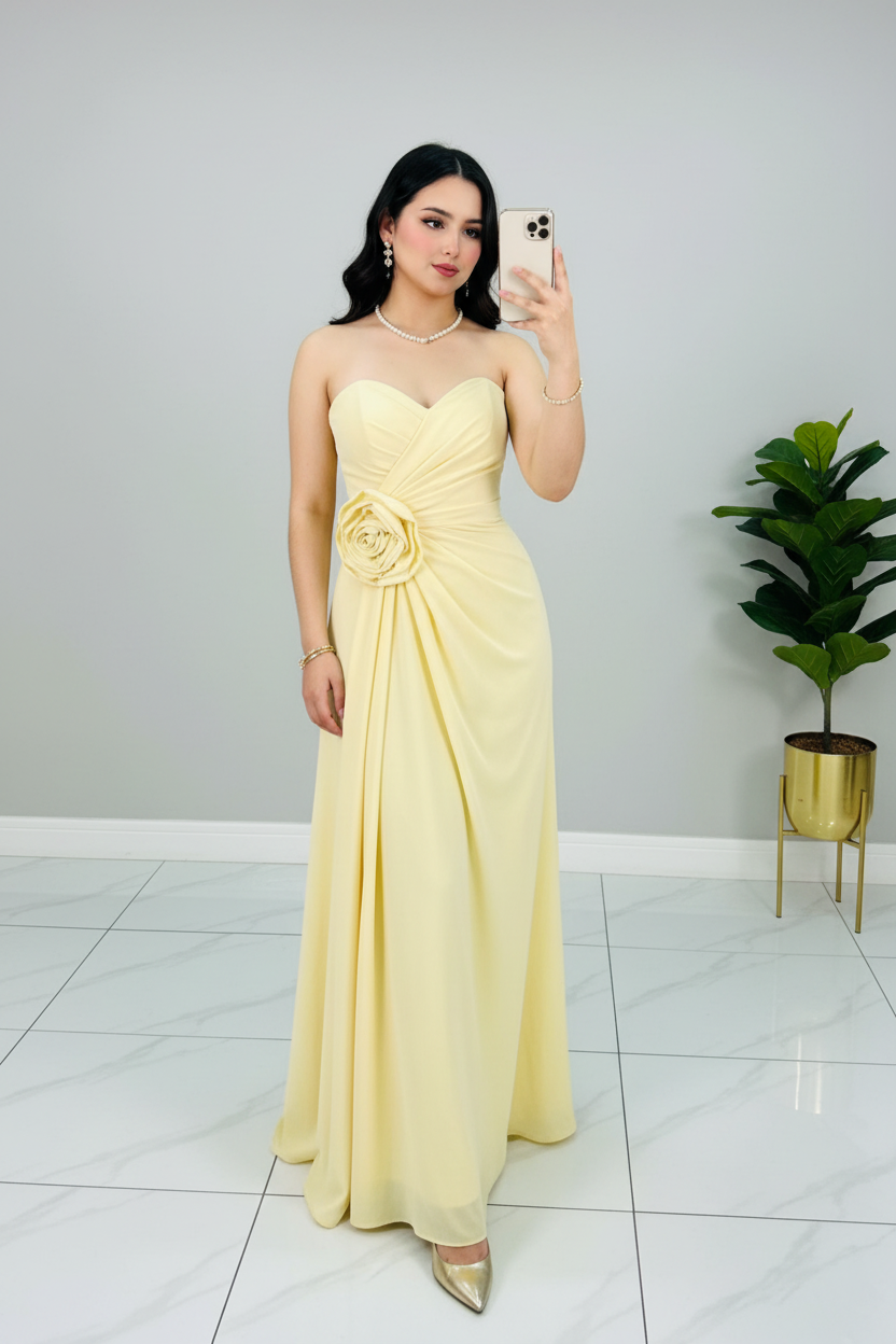 Vestido Butter Rose cod.585