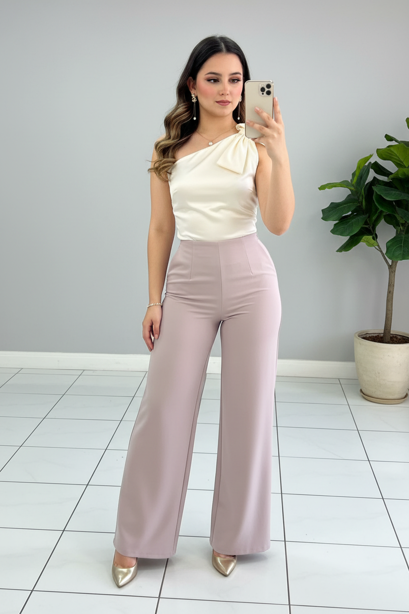 Conjunto Ivoire & Rose cod.565
