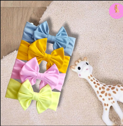 Set de 12 Cintillos de Doble Lacito para Niñas - Colección Premium Valentina
