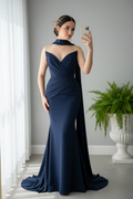 Vestido Azul Navy Sirena cod.996