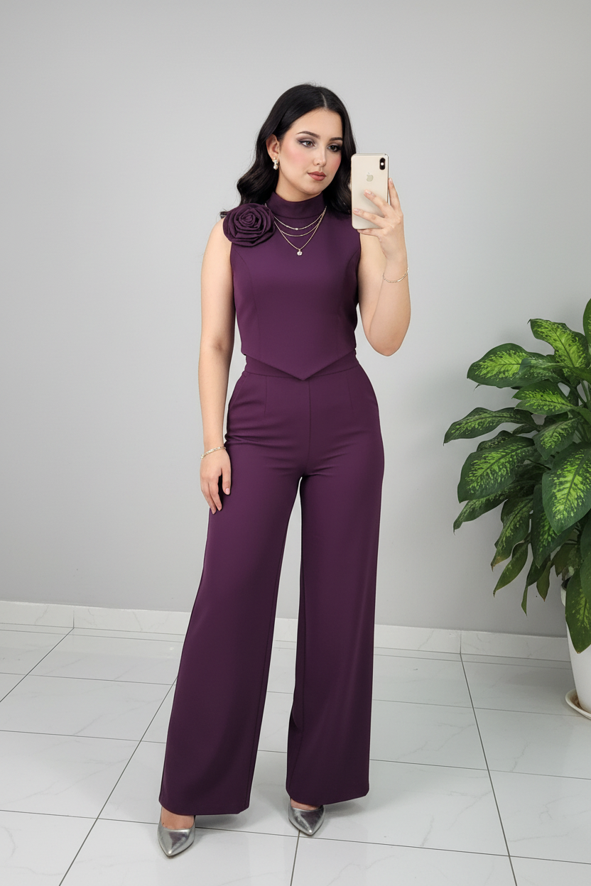 Conjunto Púrpura Fleur cod.563