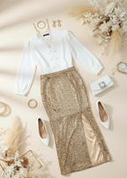 Falda de lentejuelas cod.1040