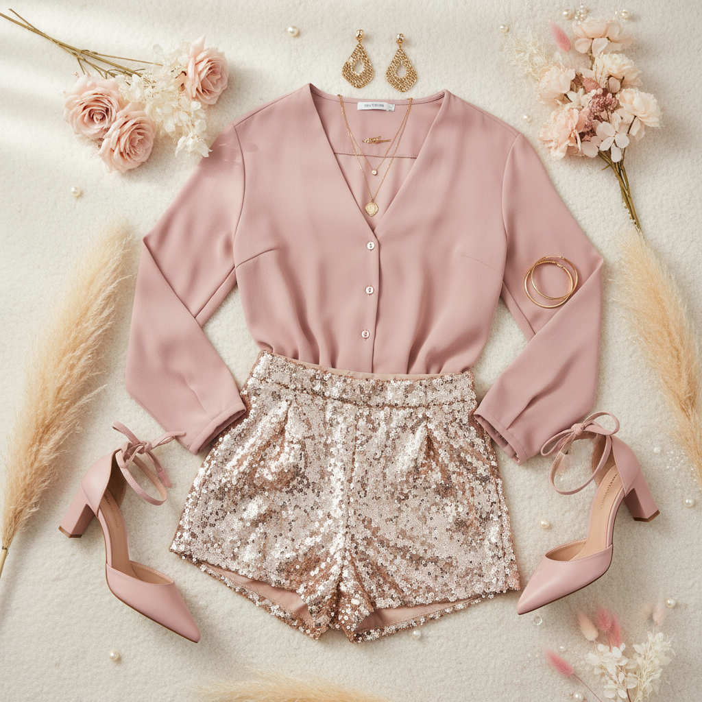 Shorts más blusa cod.1030