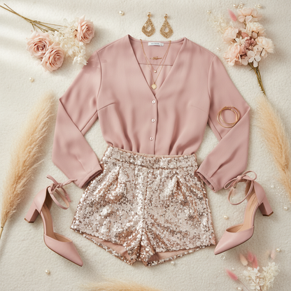 Shorts más blusa cod.1030