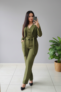 Traje Verde Oliva 3 Piezas cod.630