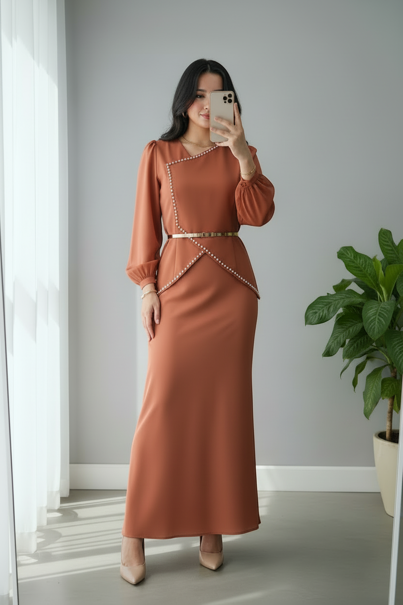 Conjunto Terracota Pearl Trim cod.704