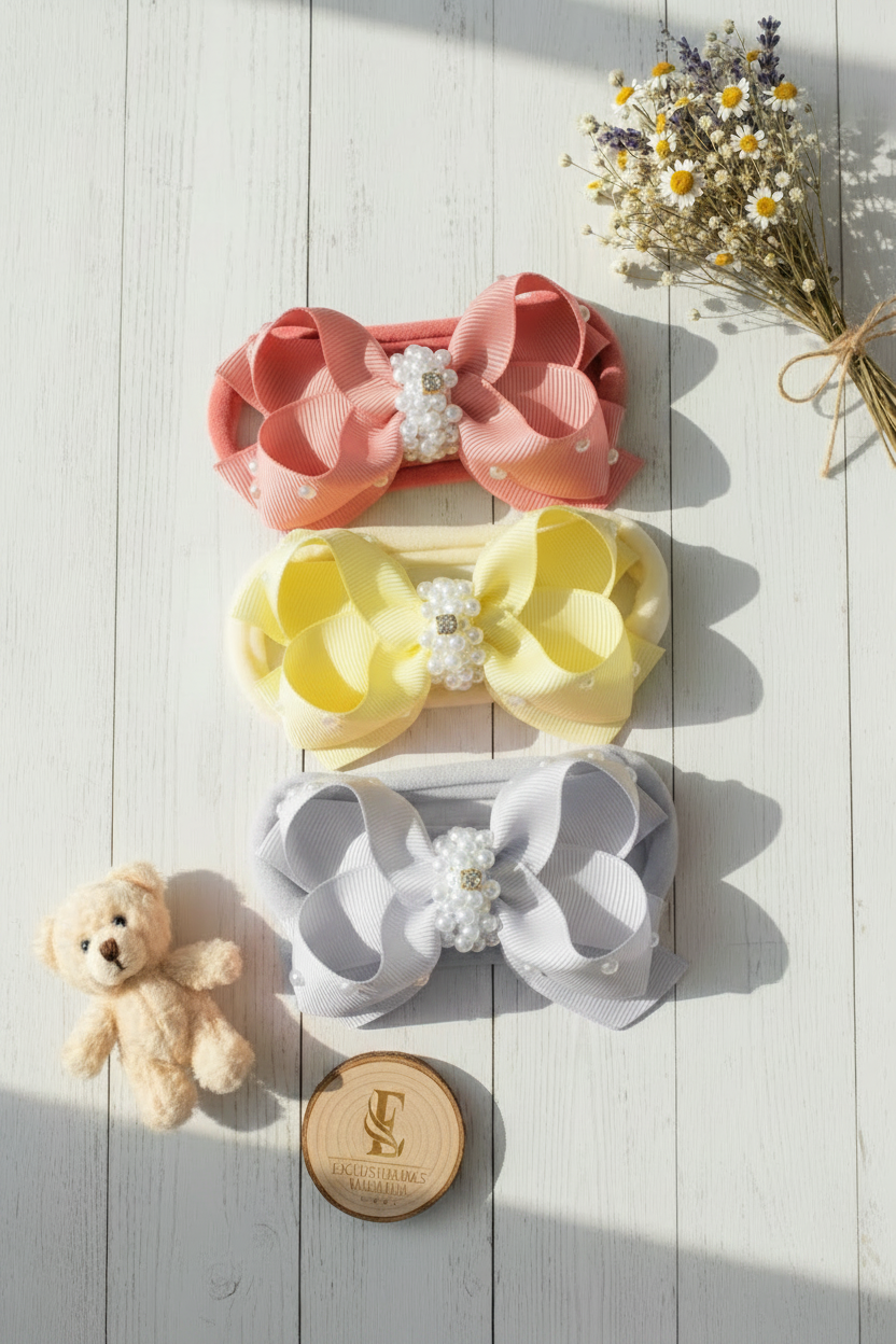 Set de 3 cintillos para las princesas. Cod.0001
