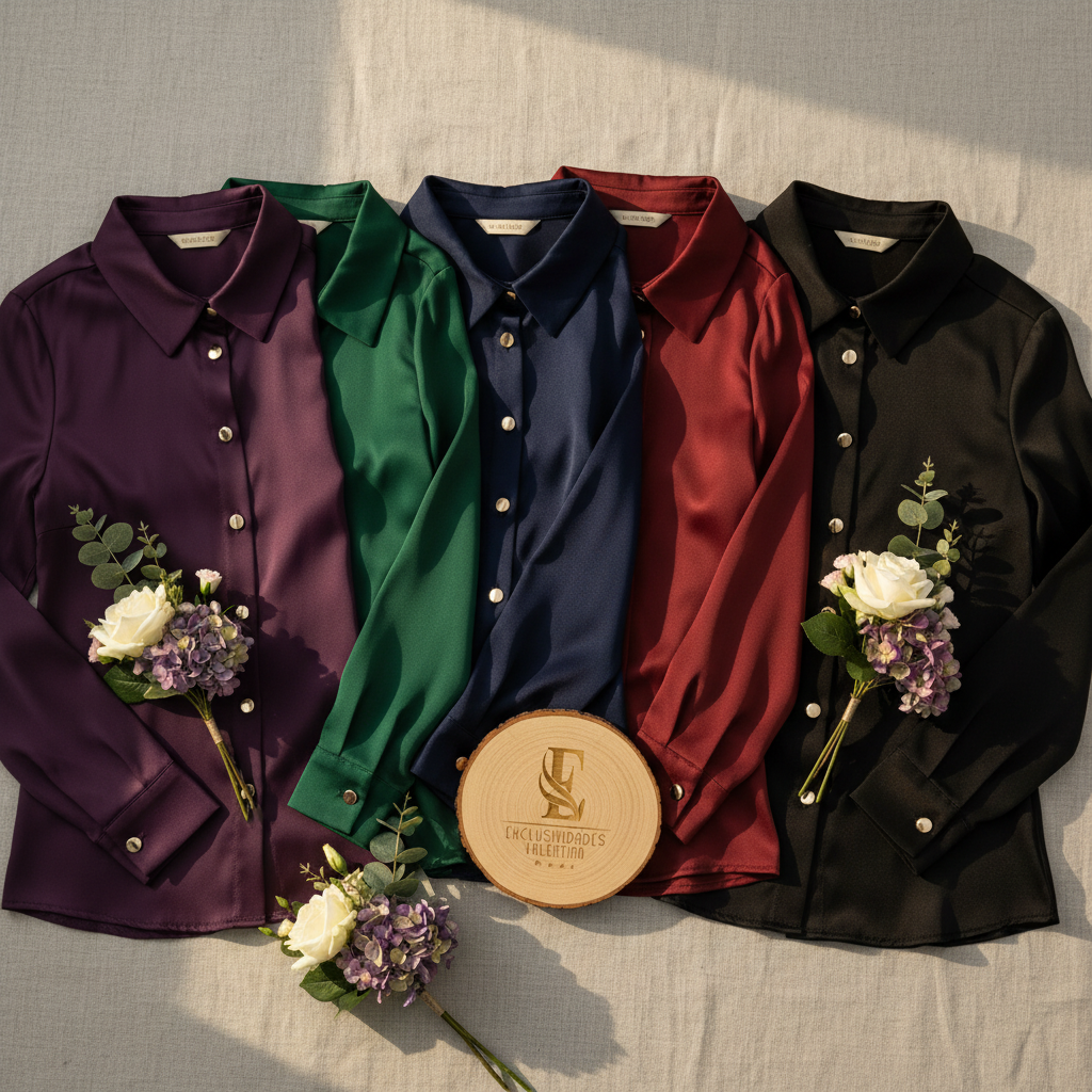 Camisa en satin cod.11197