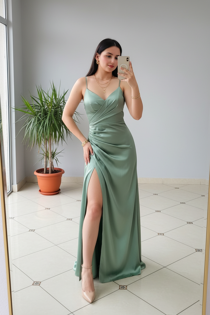 Vestido largo elegante cod.286