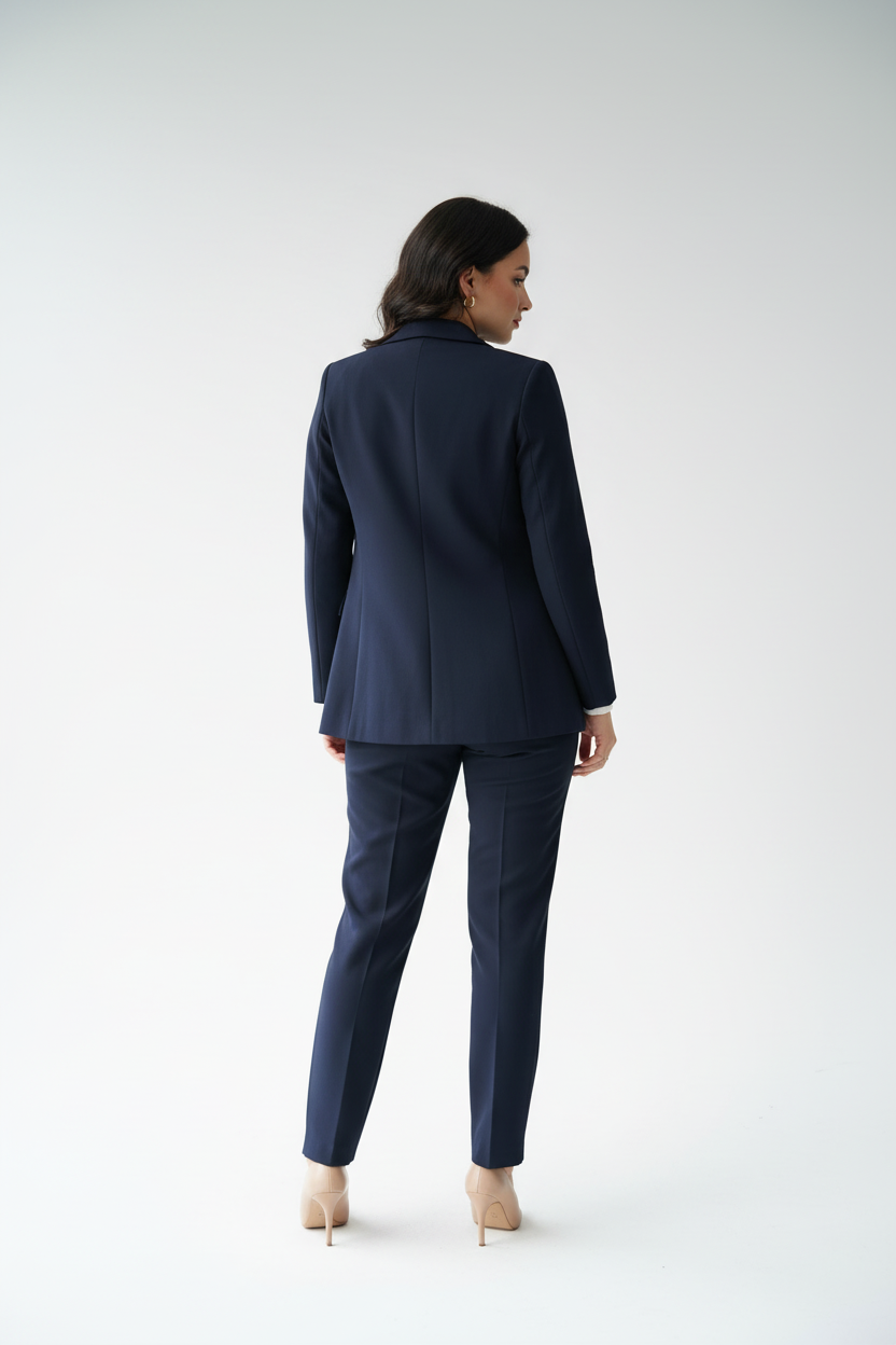 Conjunto Sastre Azul Marino: Blazer + Pantalón - Ejecutivo y Elegante cod.317