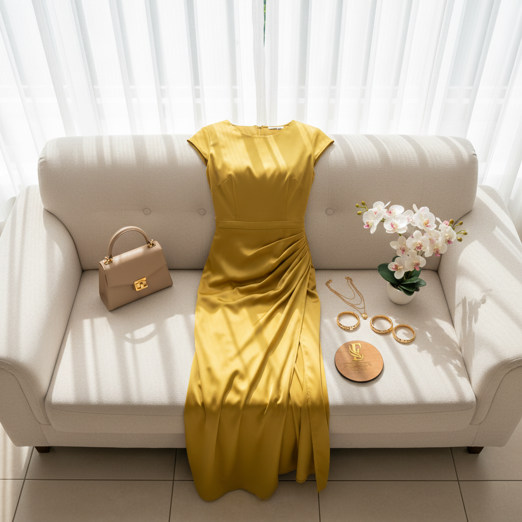 Vestido elegante en ceda cod.249