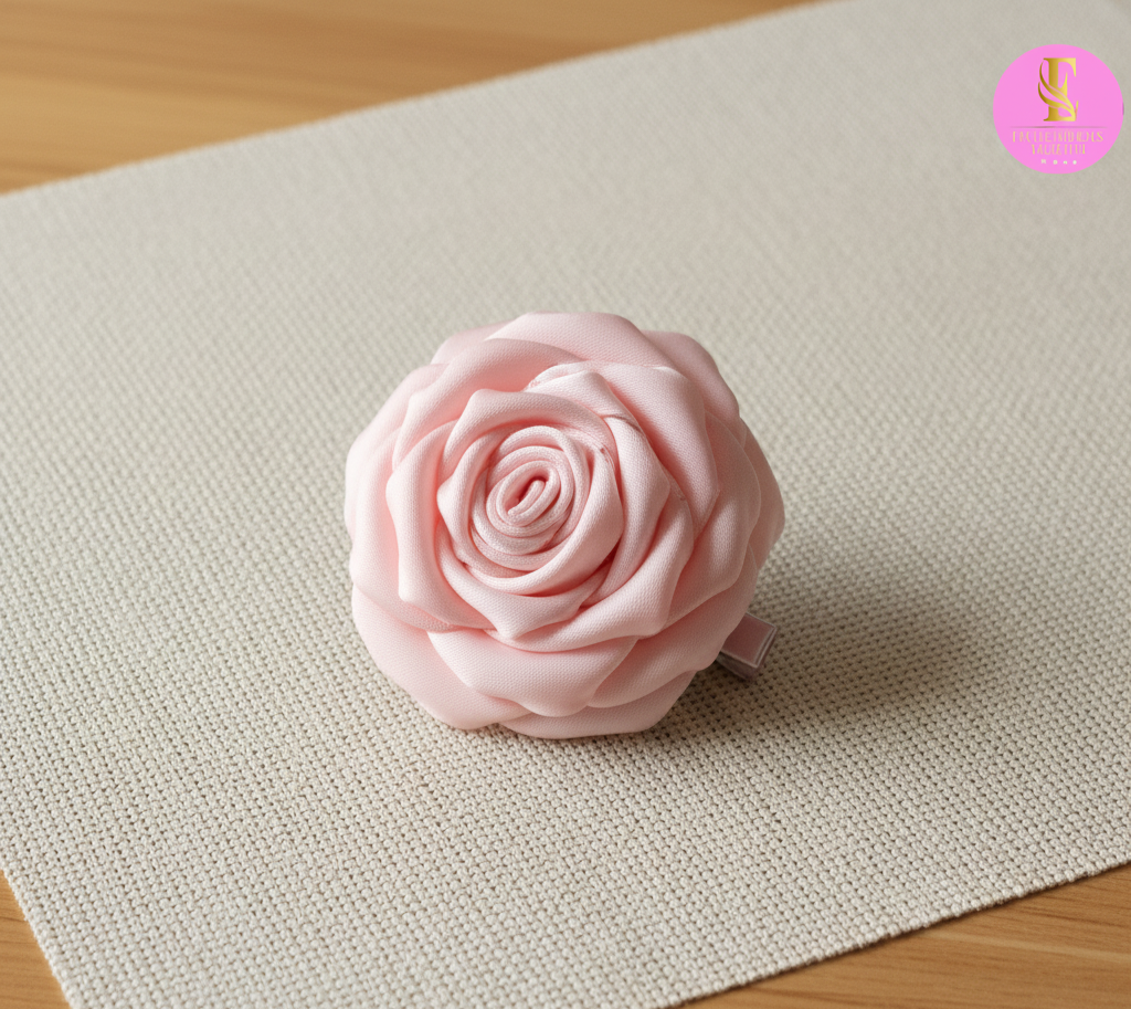 Hair clips de rosa