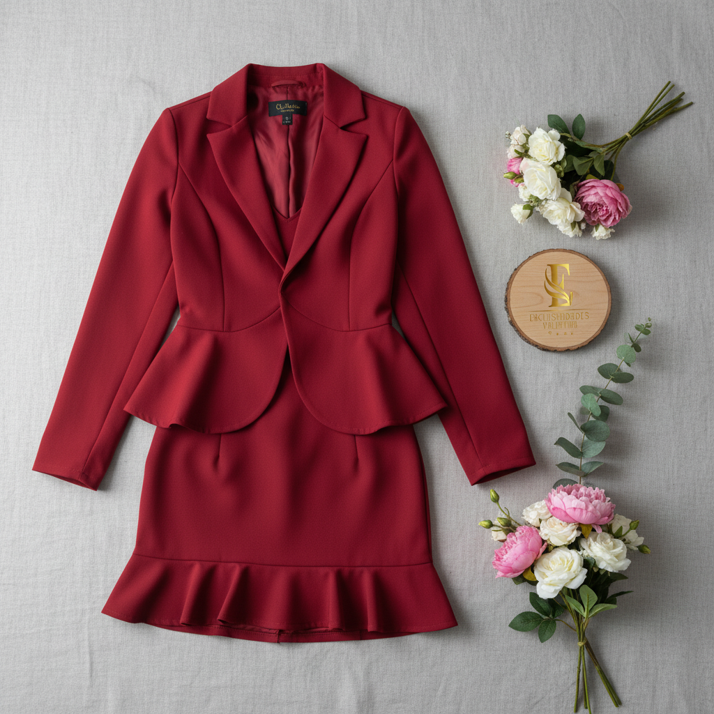 Conjunto chaqueta más faldita corta cod.11139