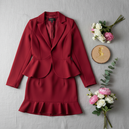 Conjunto chaqueta más faldita corta cod.11139