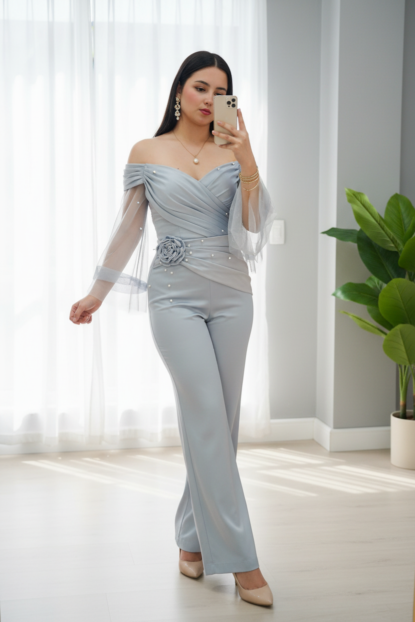 Set Azul Cielo Perla Exclusivo cod.790