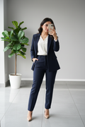Conjunto Sastre Azul Marino: Blazer + Pantalón - Ejecutivo y Elegante cod.317
