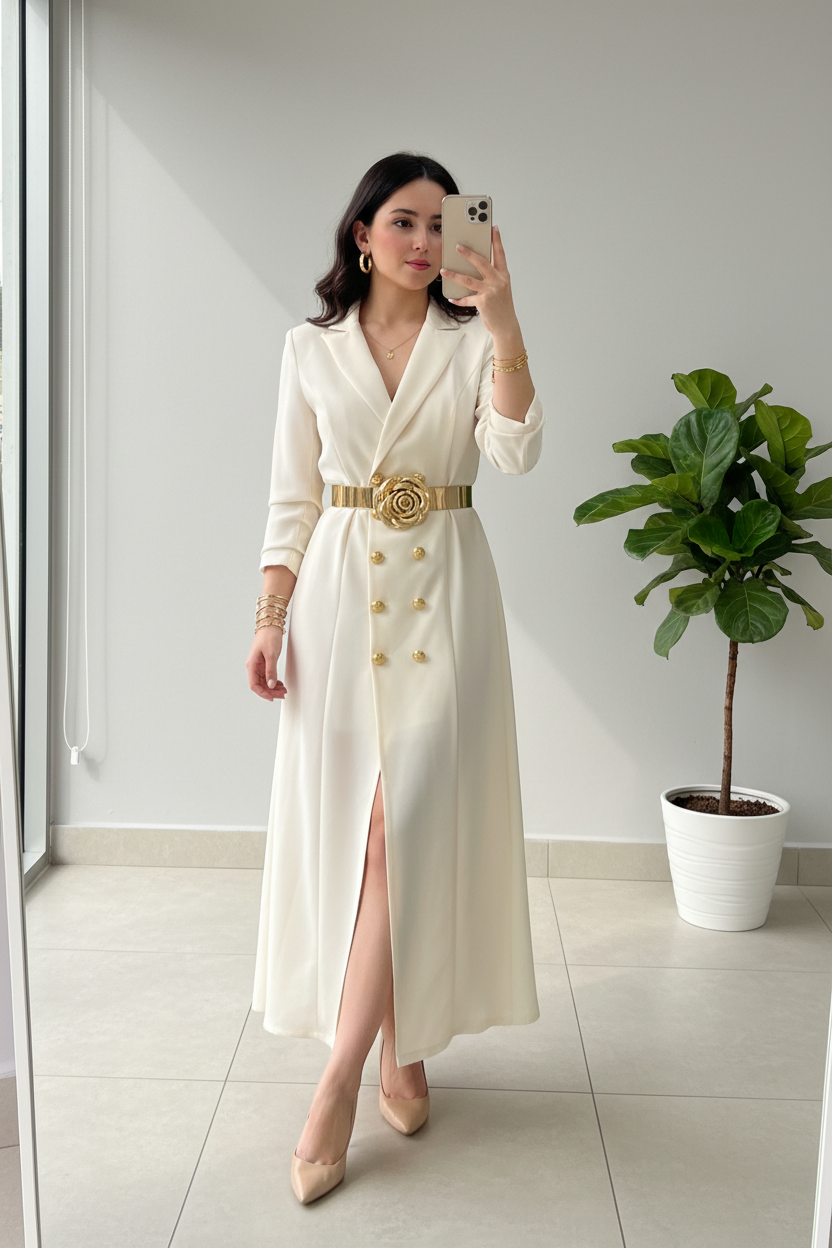 Vestido largo elegante cod.283
