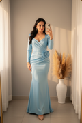 Vestido Ciel Satin Rose cod.V206